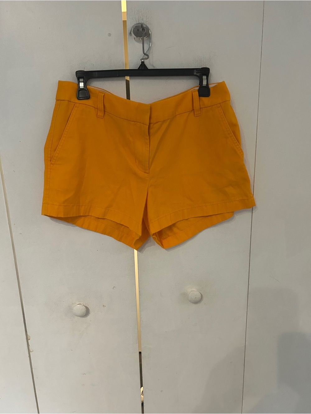 J. Crew Mustard Yellow Tailored Cotton Shorts